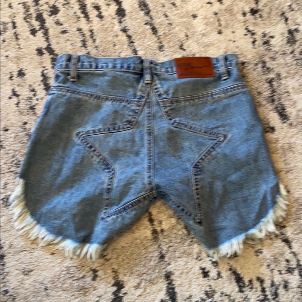One Teaspoon distressed jeans shorts